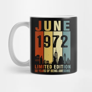 June 1972 Limited Edition 50 Years Of Being Awesome Mug